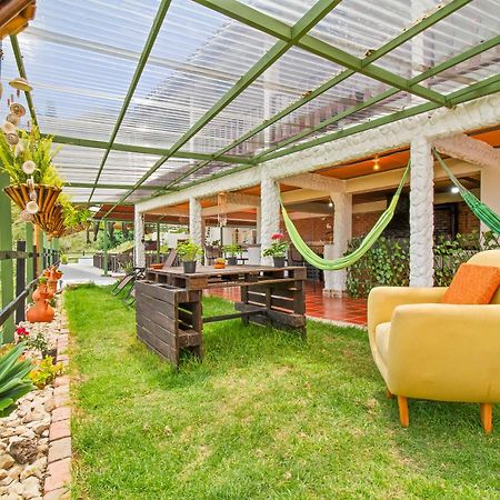 Cabana Tipo Glamping Savieza Life Experience Nemocon Exterior photo