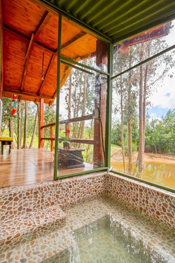 Cabana Tipo Glamping Savieza Life Experience Nemocon Exterior photo